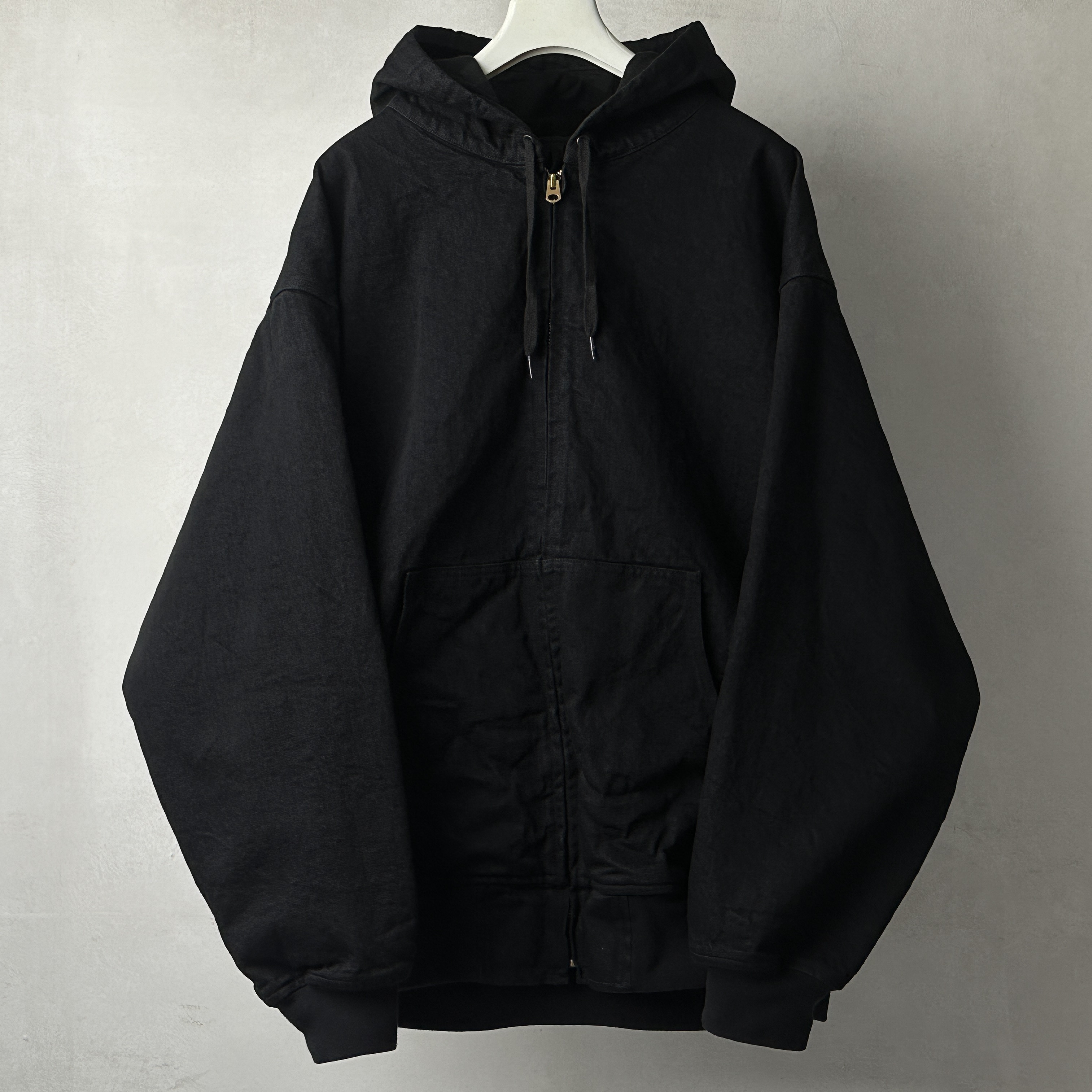 トップス Hanes Full Zip Blank Parka Black WOOD WOOD HANES COAT - Parka - black - Zalando.co.uk