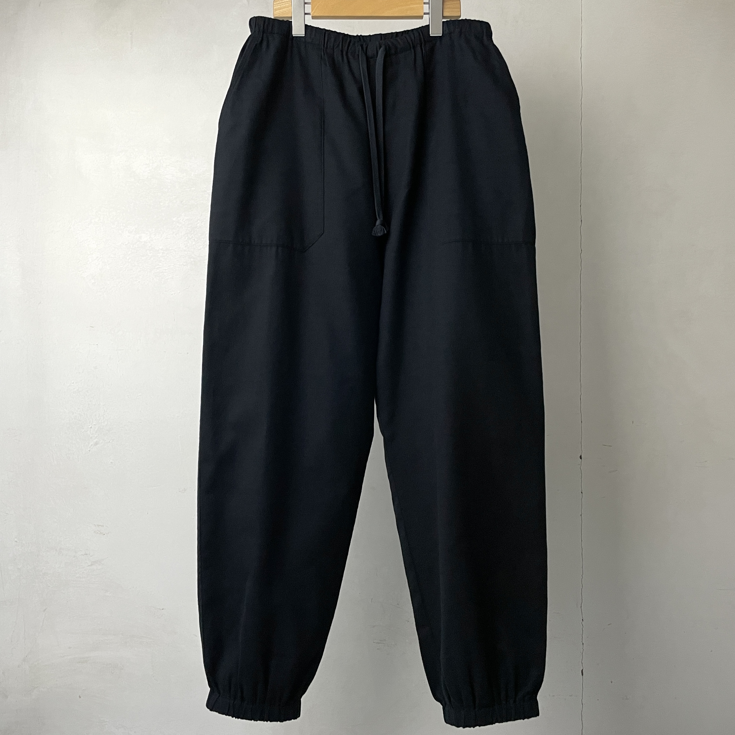 COMOLI SILK FLANNEL DRAWSTRING PANTS | cranio-gindl.at