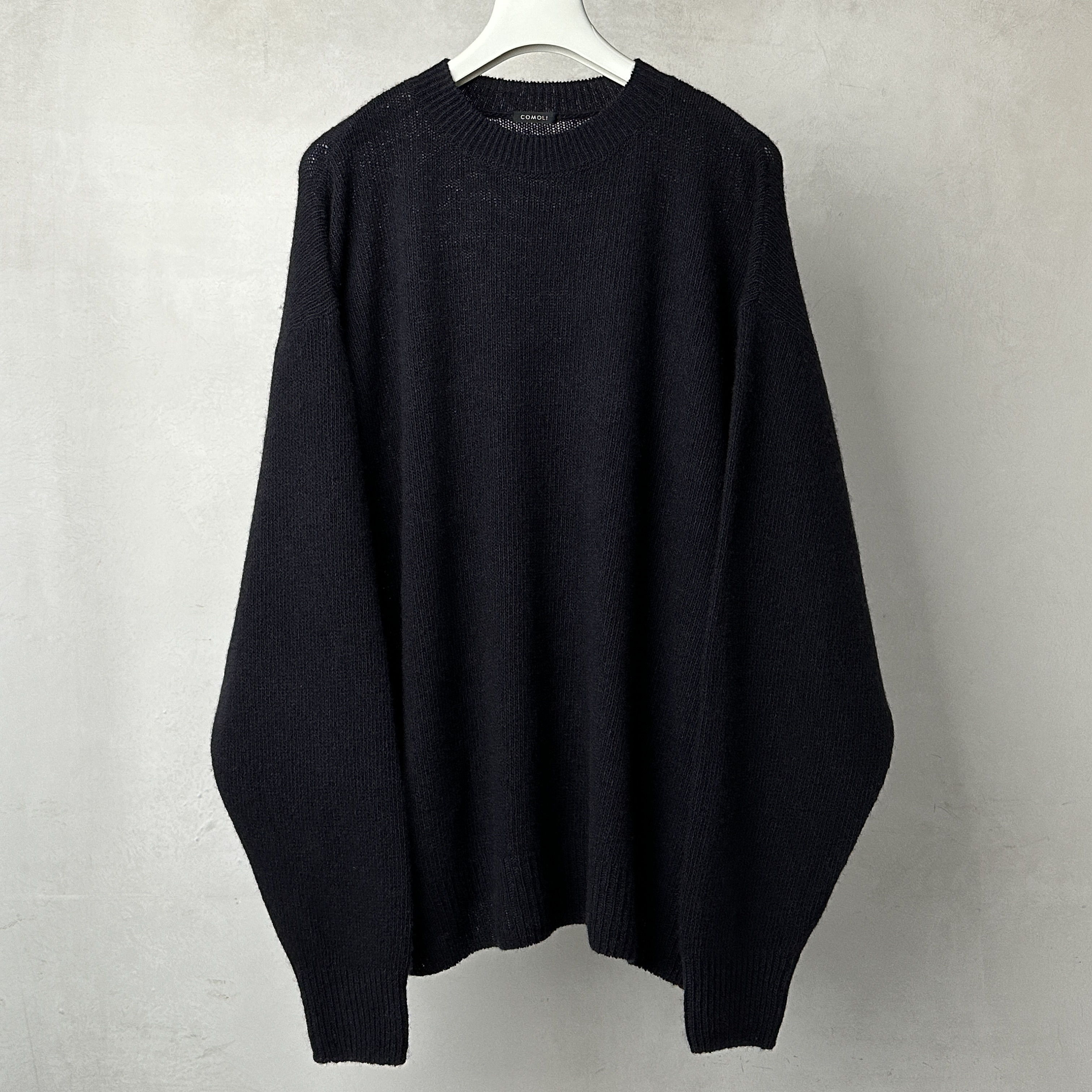 CASHMERE GARMENT DYED CREW NECK KNIT – kettle