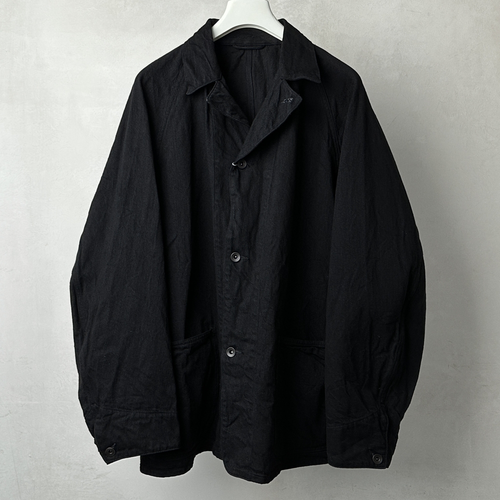 ブルゾン46200円　新品　コモリ　デニムワークジャケット　ブラック