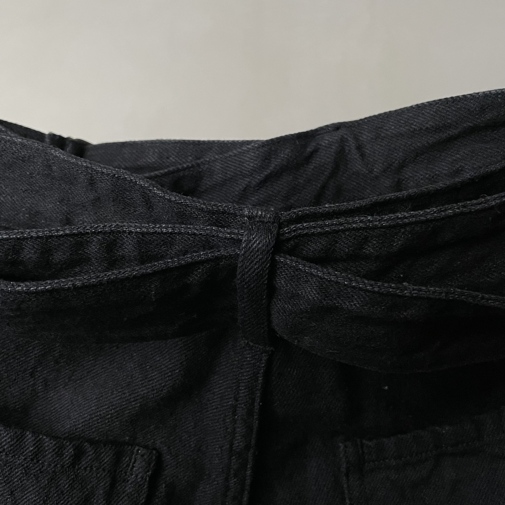 COMOLI 20AW Belted denim pants size 1 BK - デニム/ジーンズ