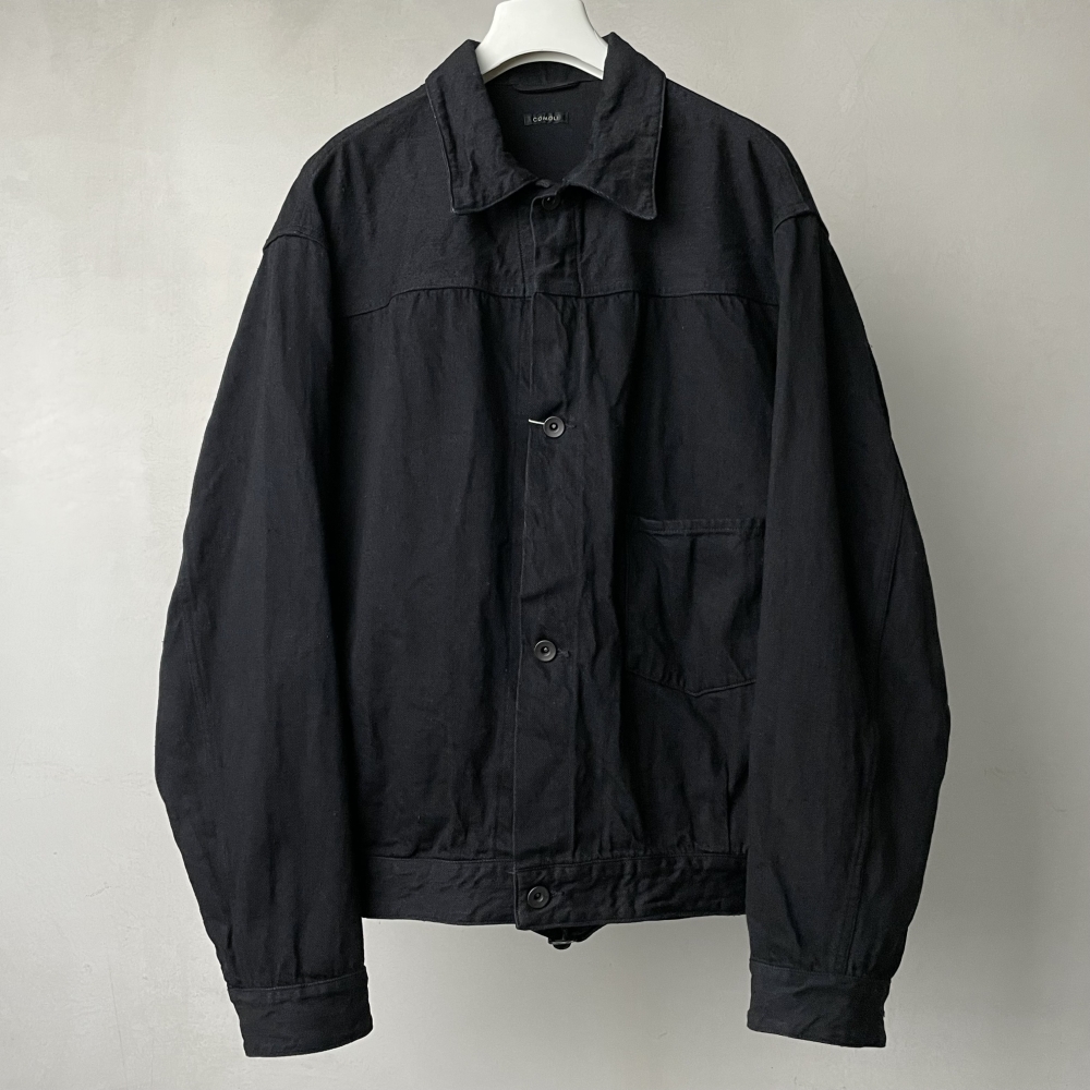 22AW】COMOLI Denim Jacket BLACK 2コットン100% - Gジャン